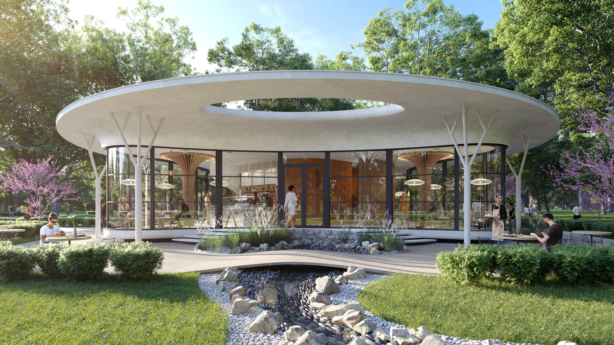Проєкт закладу харчування SPINNER від KYB Architects
