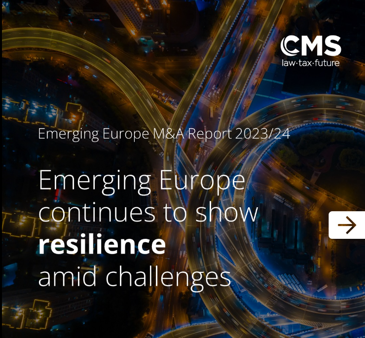 Звіт CMS щодо стану M&A ринку у країнах Європи, економіка яких розвивається, 2023/24