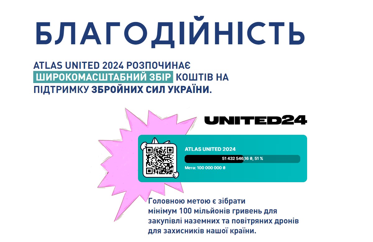 🌇Квартира в Києві за донат на збір ATLAS UNITED 2024 🔥