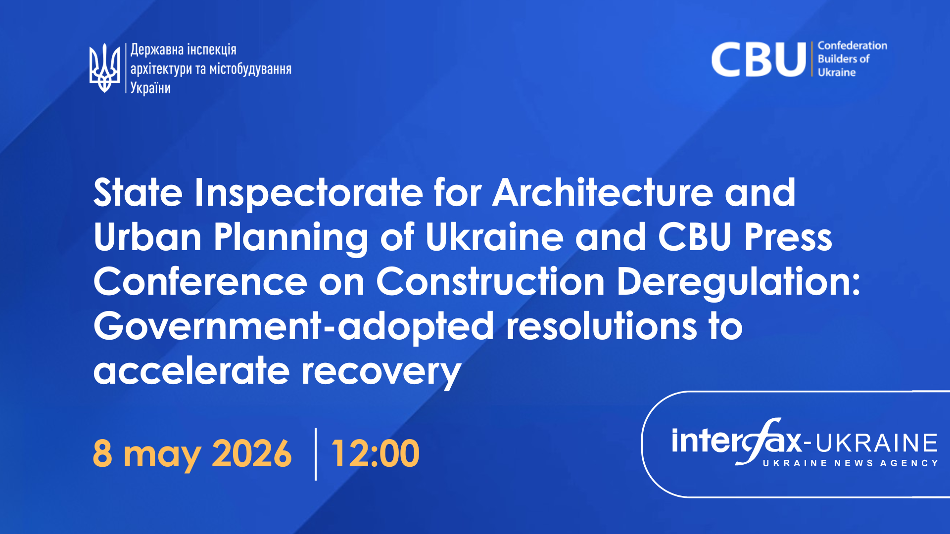 Tomorrow! DIAM and CBU Press Conference on Construction Deregulation