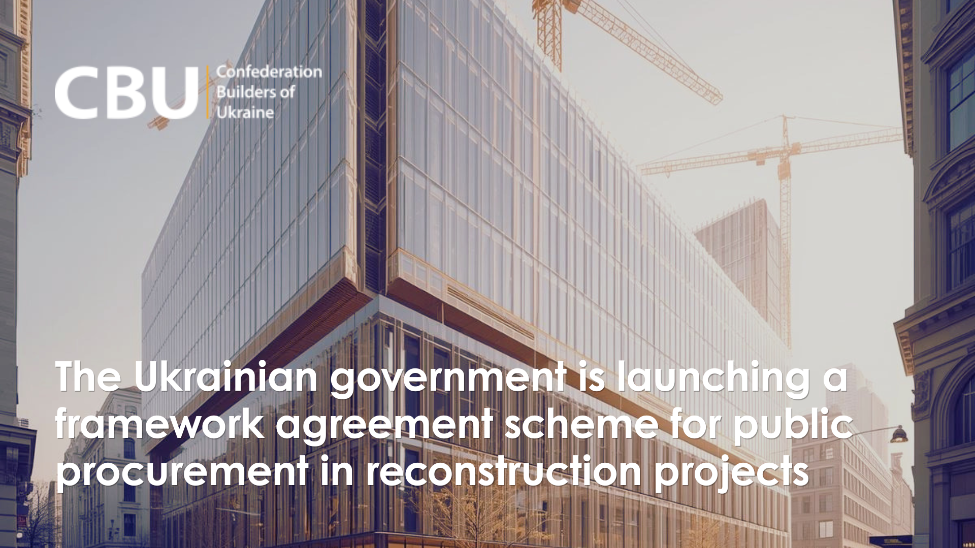 🏗️ Government Launches Framework Agreement Mechanism for Public Procurement in Recovery Projects