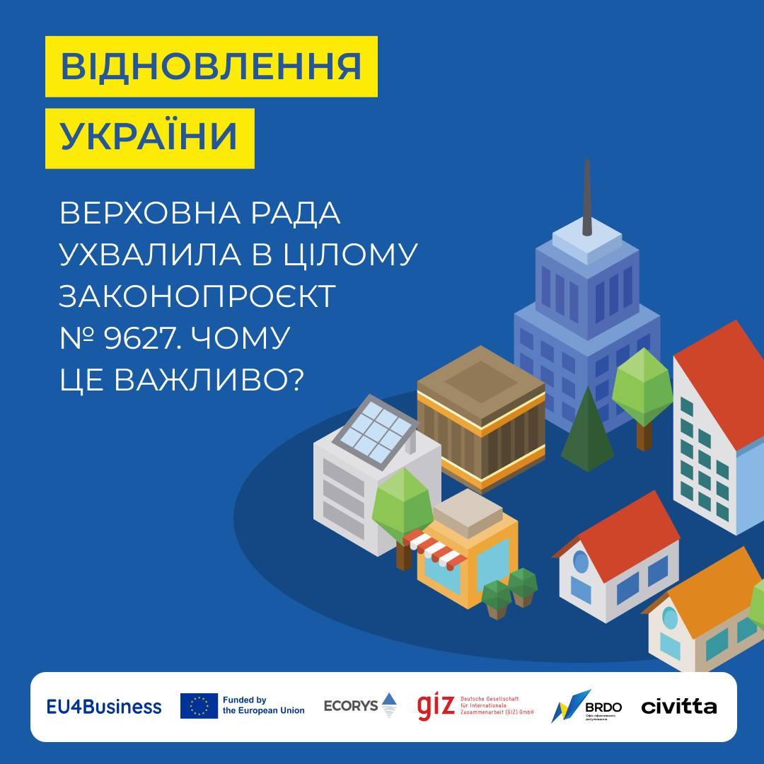 Законопроєкт №9627 “Про внесення змін до деяких законодавчих актів України для залучення інвестицій з метою швидкої відбудови України”